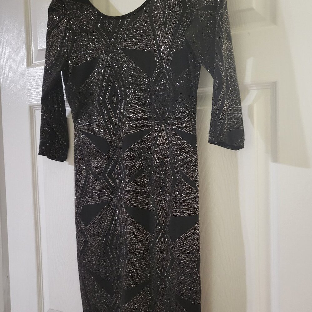 Black mini party dress